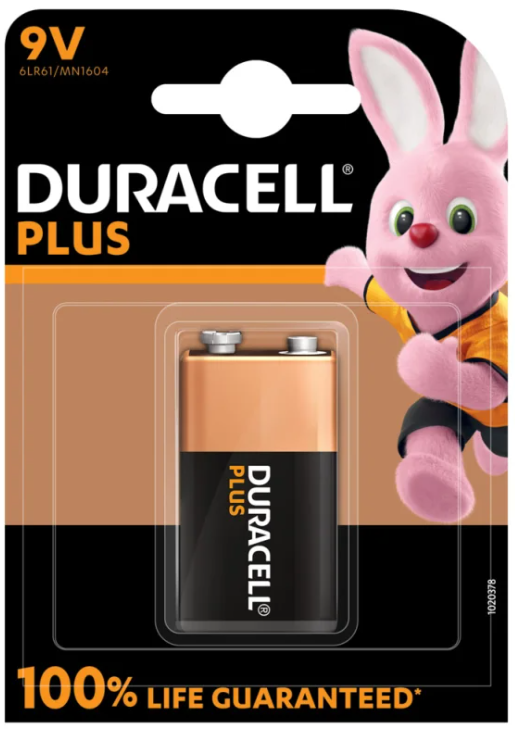 Duracell Plus MN1604 9V/6LR61 1er Pack