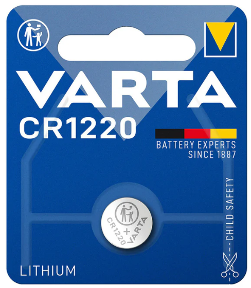 Varta CR1220 Lithiumbatterie 3 Volt 1er Blister