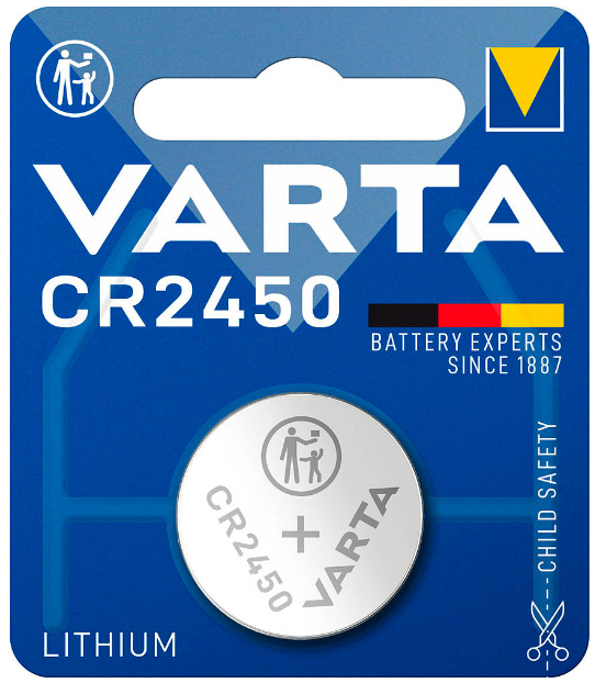 Varta CR2450 Lithiumbatterie 3 Volt 1er Blister
