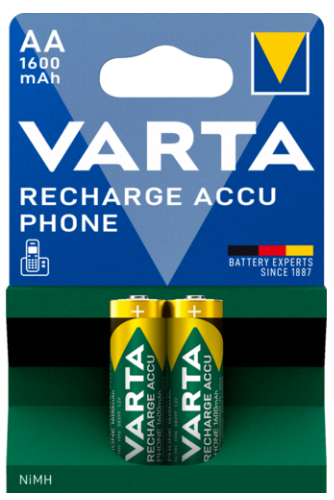 Varta Recharge Accu T399 1600mAh AA 2er Blister