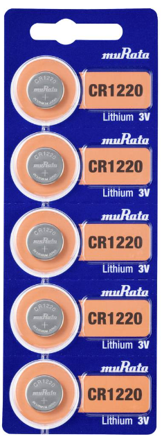 Murata Lithiumbatterien CR1220 5er Blister