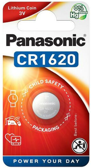 Panasonic CR1620 Lithium Power Knopfzelle CR1620EL