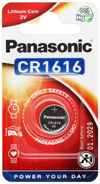 Panasonic CR1616 Lithium Power Knopfzelle CR1616EL