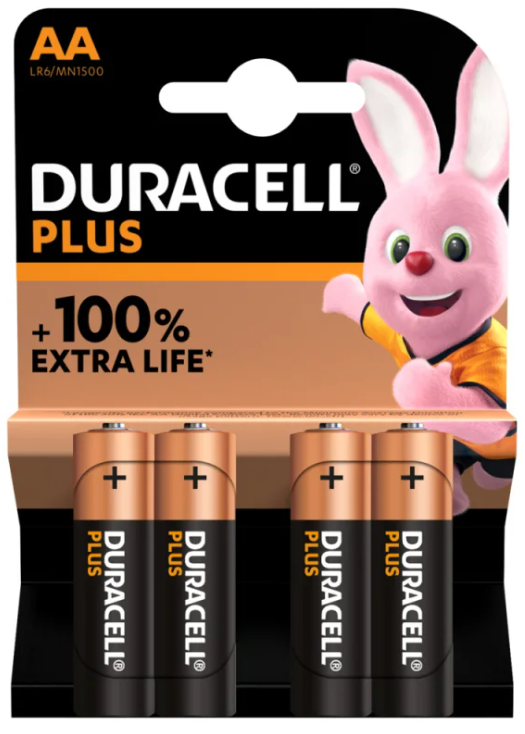 Duracell Plus MN1500 Mignon/AA/LR6 4er Pack
