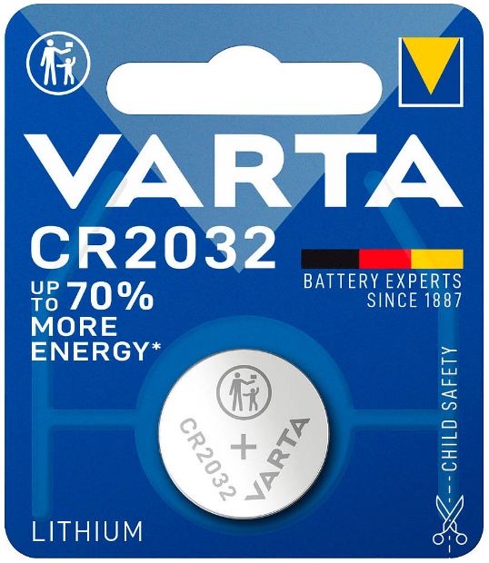 Varta CR2032 Lithiumbatterie 3 Volt 1er Blister